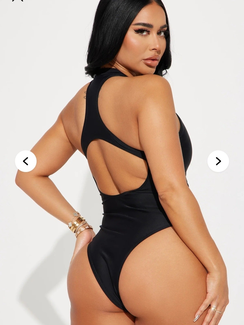 Black One-Piece Swimsuit - Picture 3 of 3